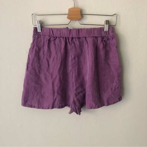 Zara Soft Pullon Pocket Shorts in Purple Size Large - Picture 5 of 7